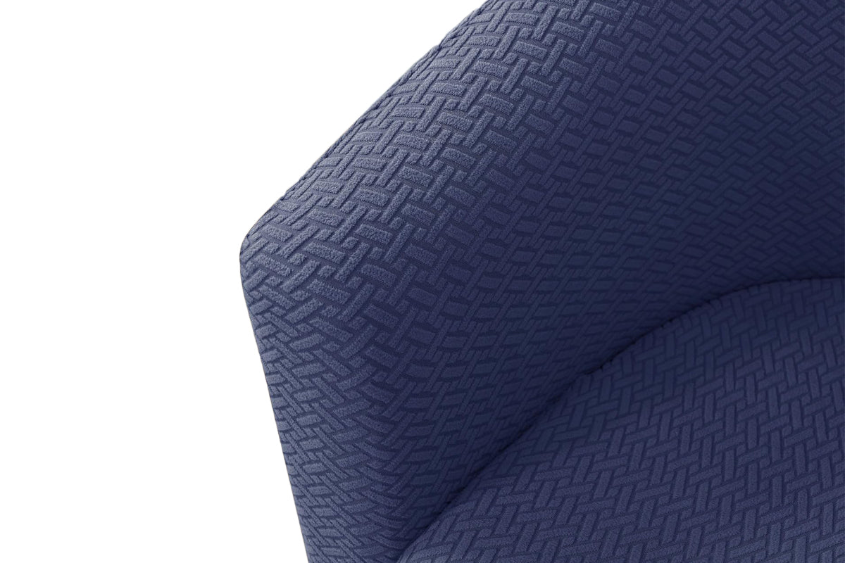 Club Chair Slipcover Stretch Barrel Chair Cover Tub Chair Slipcover -Navy