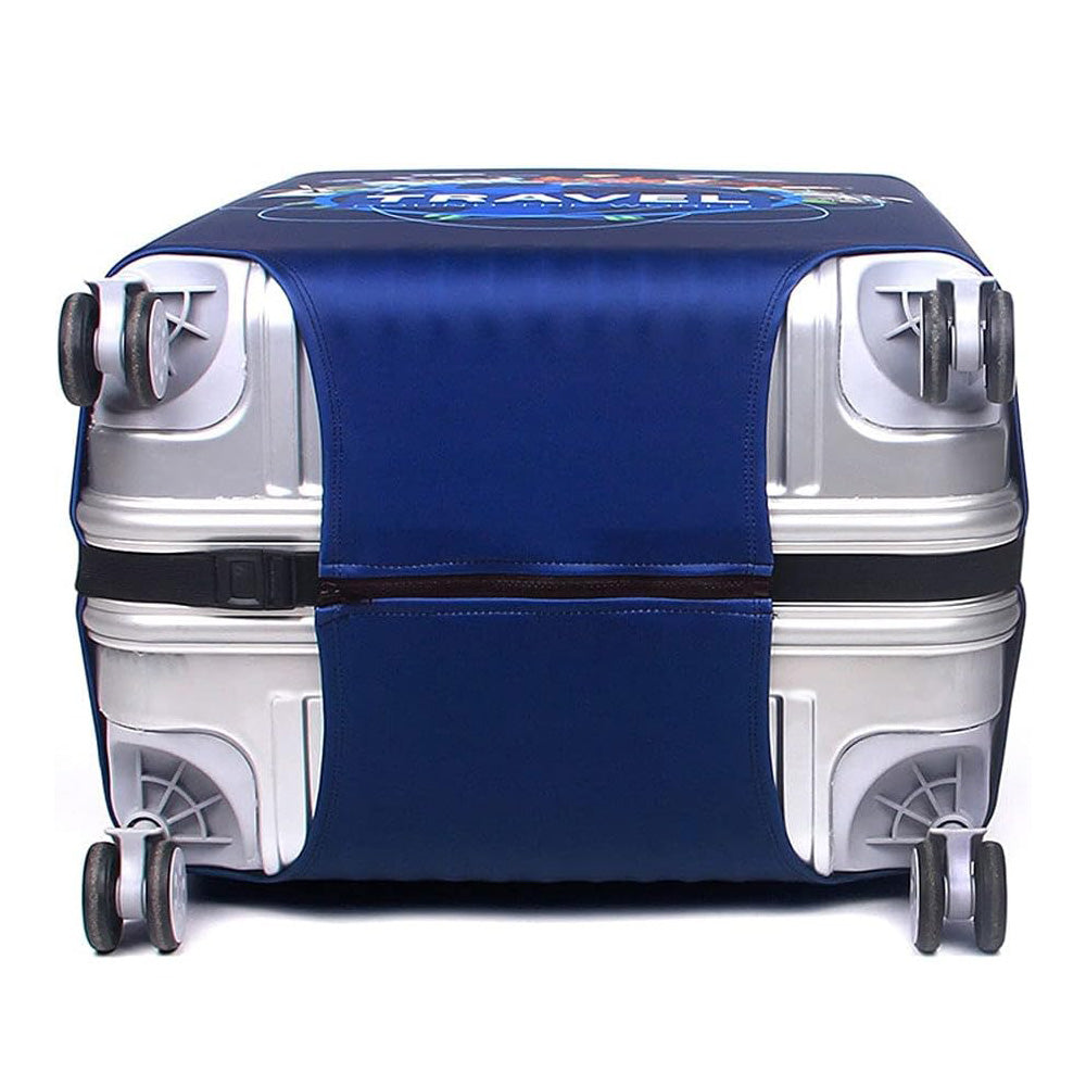 Elastic Protective Luggage Cover Stretchable Travel Suitcase Protector Navy