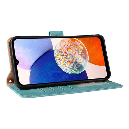 RFID Protective Flip Wallet Case for Samsung A17 A37 and A57 - Green