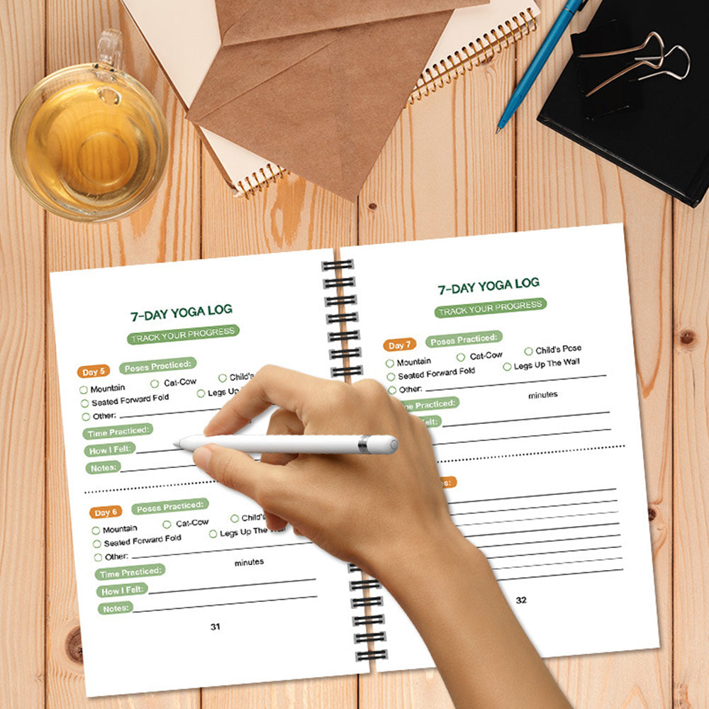 Chair Yoga Book for Seniors: Strength Balance & Wellness Exercises -Orange