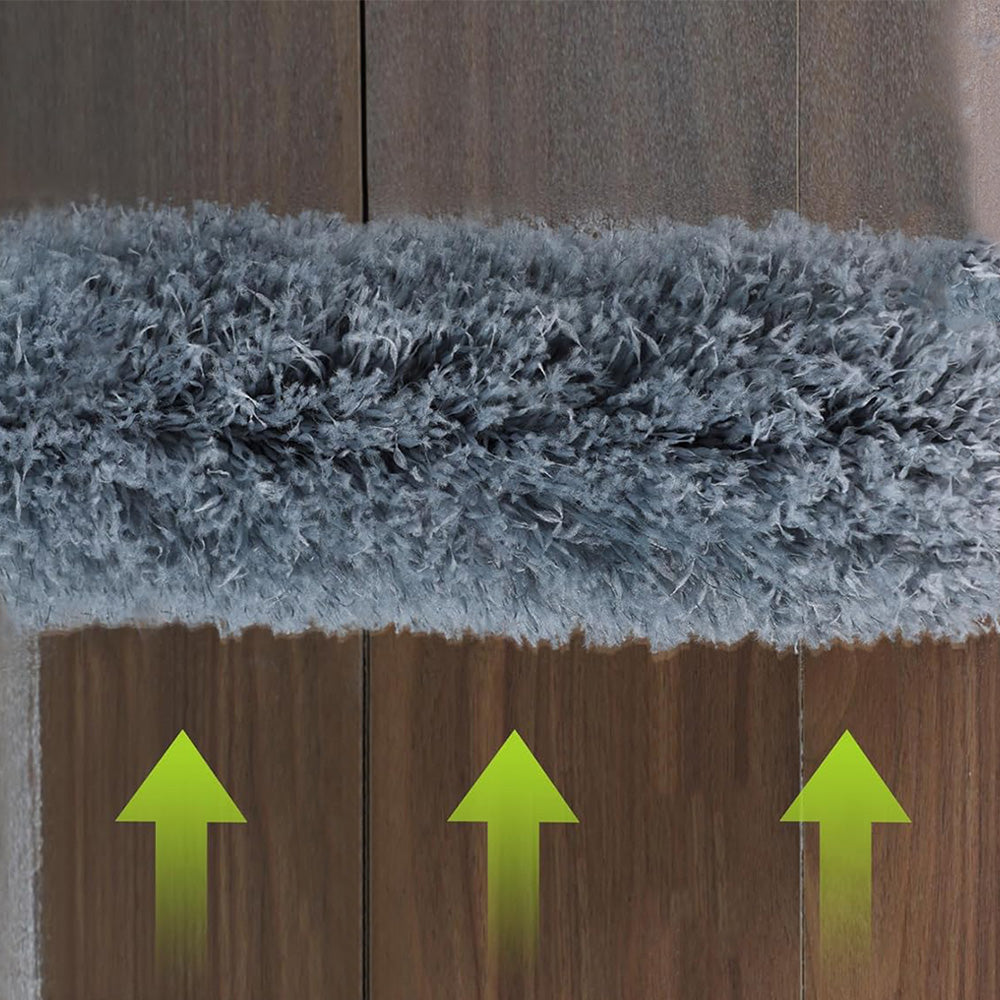 Extendable Ceiling Cleaning Duster Spider Web Microfiber Cleaner Brush Grey