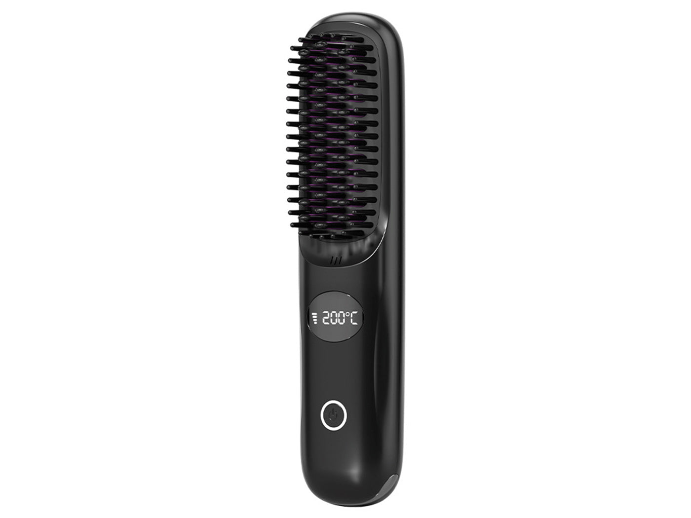 Hair Straightening Brush USB Rechargeable with LED Screen