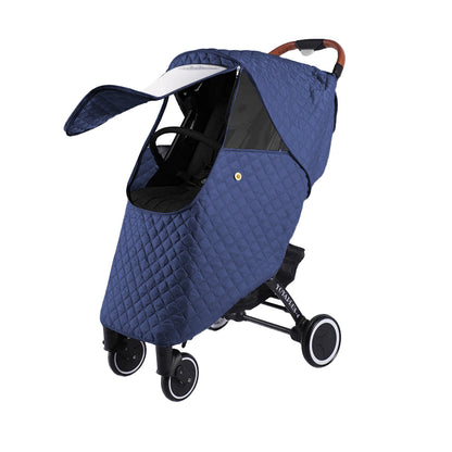 Universal Baby Stroller Cover Winter Windproof Weather Warm Cover Blue