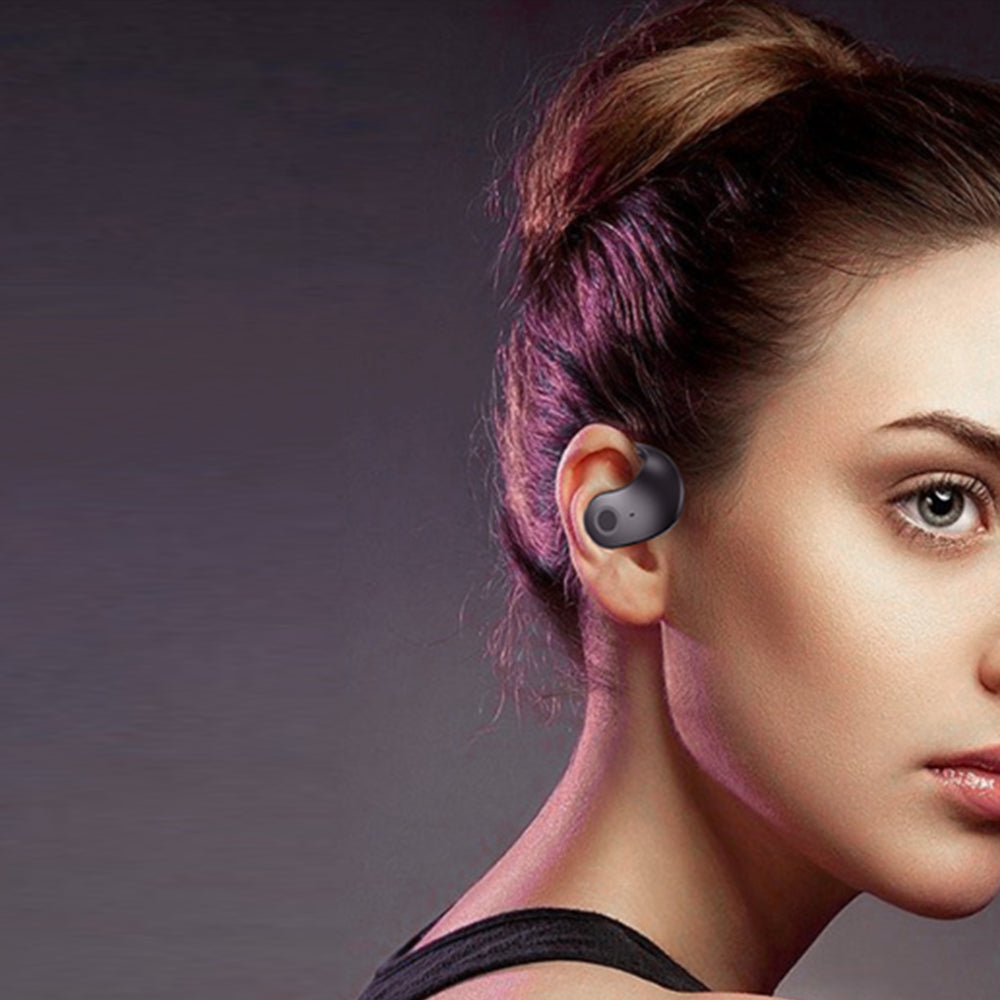 Open Ear Headphones Wireless Bluetooth Earbuds Sport Earphone Black