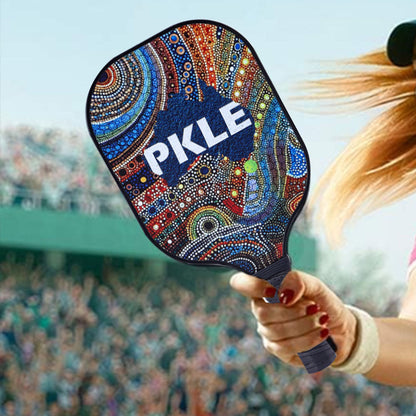 Fiberglass Pickleball Game Set 2 Pcs Pickleball Paddles with 4 Balls Style 3