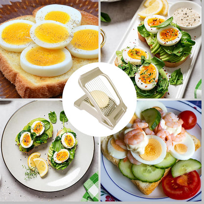 Aluminum Alloy Egg Slicer for Hard Boiled Eggs Strawberry Slicer for Sandwiches-Gold