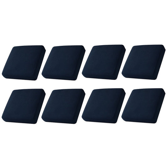 8Pcs Stretch Sofa Seat Cushion Cover Navy
