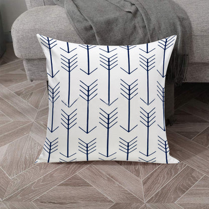 Set of 4Pcs Throw Pillow Cover Geometric Decorative Linen Cushion Pillowcases