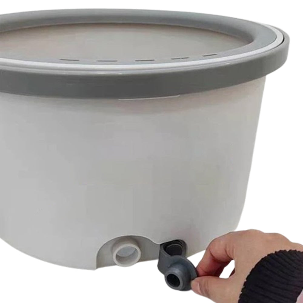 360 Degrees Rotatable Mop Bucket Kit Extendable Handle Floor Wall Cleaning Mop with 4 Replacement Mop Pads