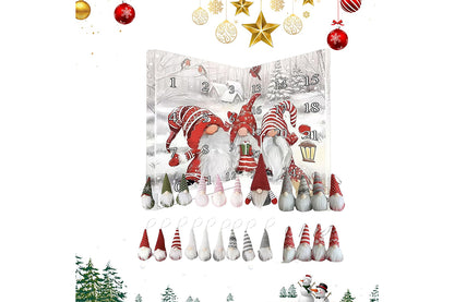 Christmas Gnomes Advent Calendar 2025 24-day Countdown Calendar Dwarf Ornaments-24 Gnome