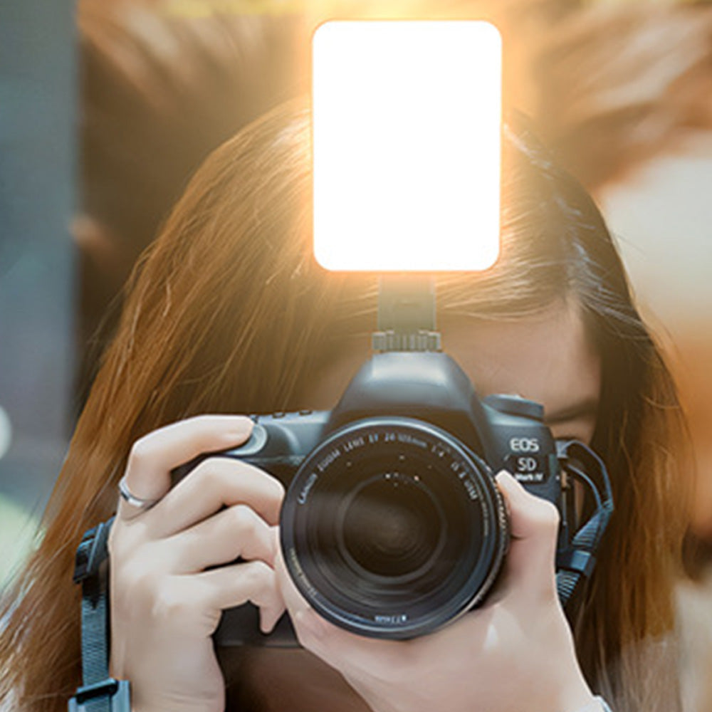 Portable Selfie Light USB-Rechargeable LED Phone Light for Video Makeup Live Stream White