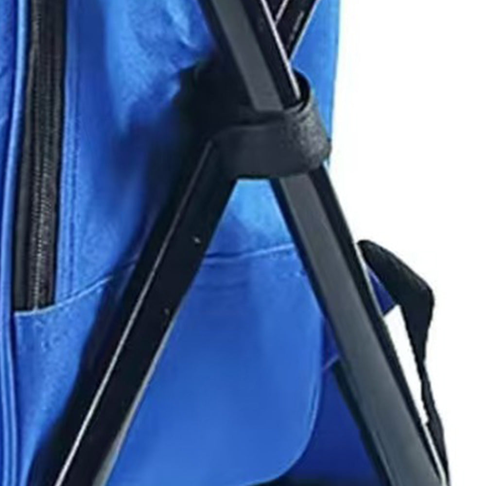 Portable Cooler Folding Stool Fishing Chair Multi-Function Outdoor Seat Blue