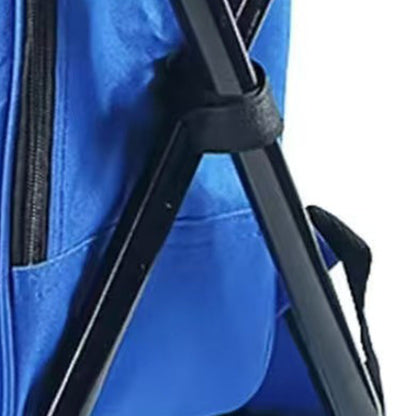 Portable Cooler Folding Stool Fishing Chair Multi-Function Outdoor Seat Blue