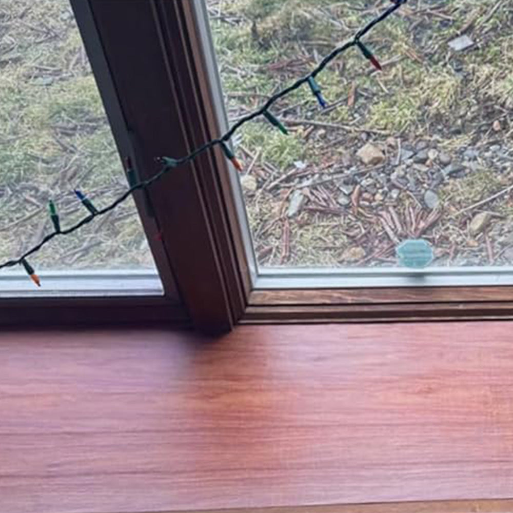 Peel and Stick Wood Grain Border Waterproof Sticker Self Adhesive for Wall-red