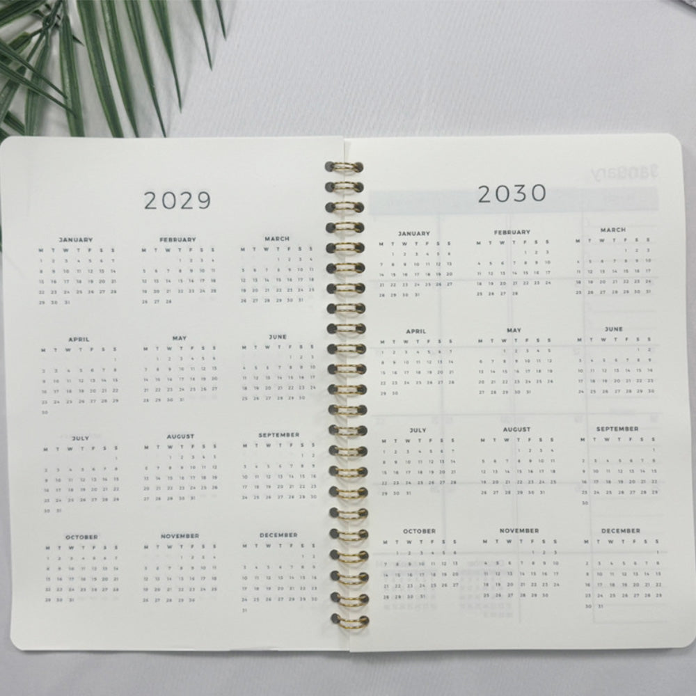 2027-2030 Monthly Planner A5 Four-Year Planner with To-Do List Notes Blue Floral