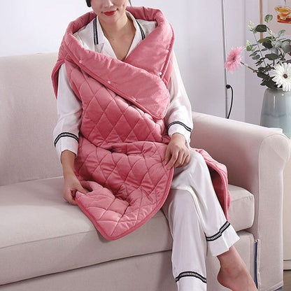 140x100cm Electric Blanket 3 Heat Settings USB Heated Blanket Wearable Pink