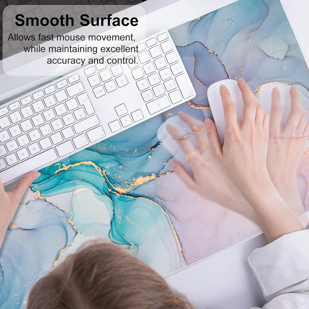 Large Mouse Pad Desk Mat for Desktop Protector Writing Pad for School Office-purple