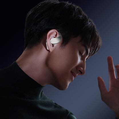 115-Language Wireless AI Translator Headphone Bluetooth Earbuds with Charging Case White