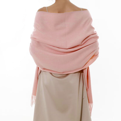 Winter Scarf for Women Shawls Wraps for Evening Dresses Large Warm Soft Scarves-Pink