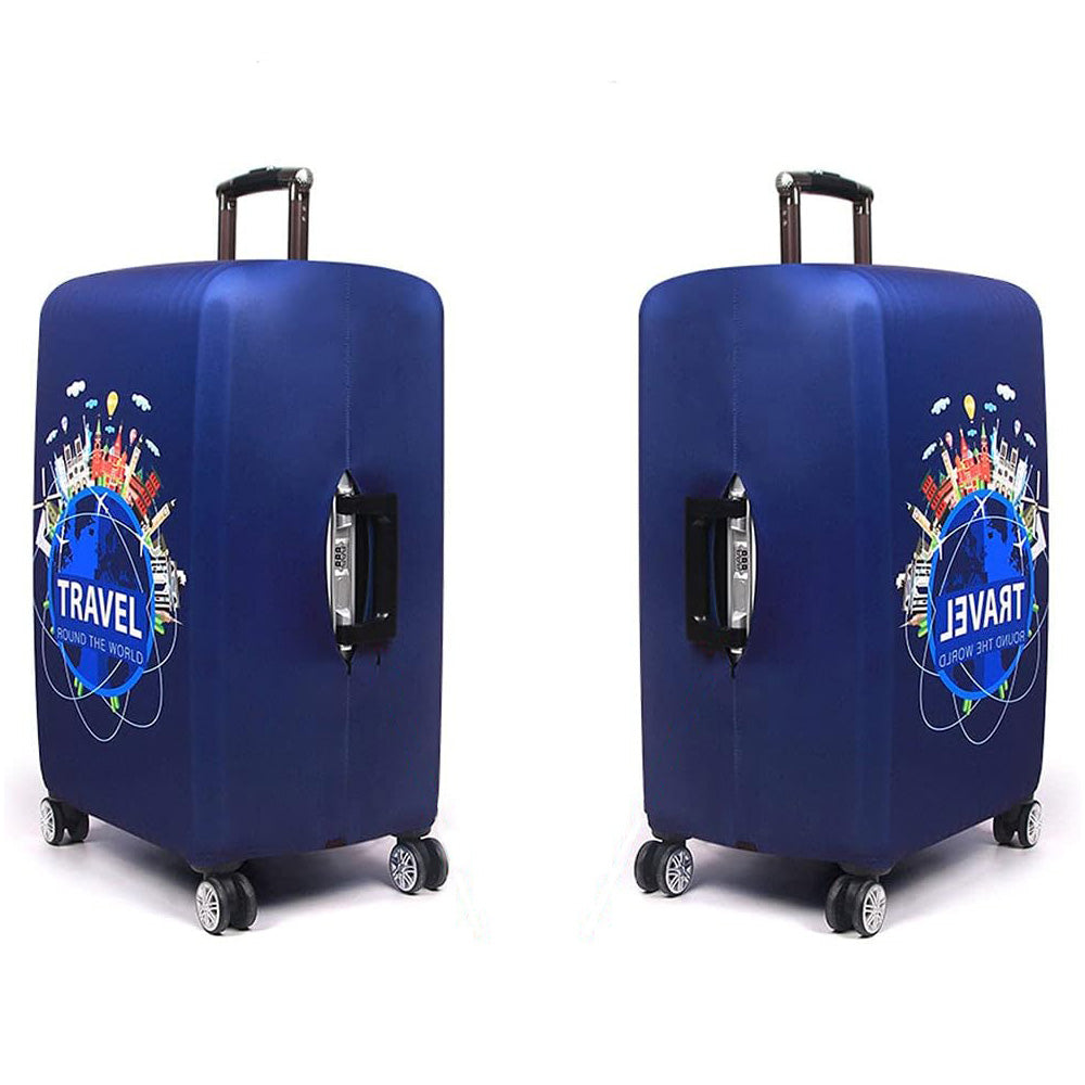 Elastic Protective Luggage Cover Stretchable Travel Suitcase Protector Navy