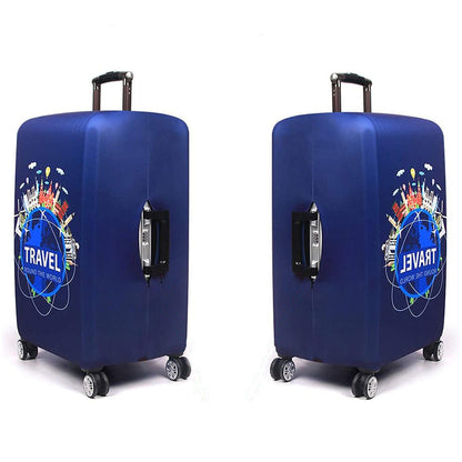 Elastic Protective Luggage Cover Stretchable Travel Suitcase Protector Navy