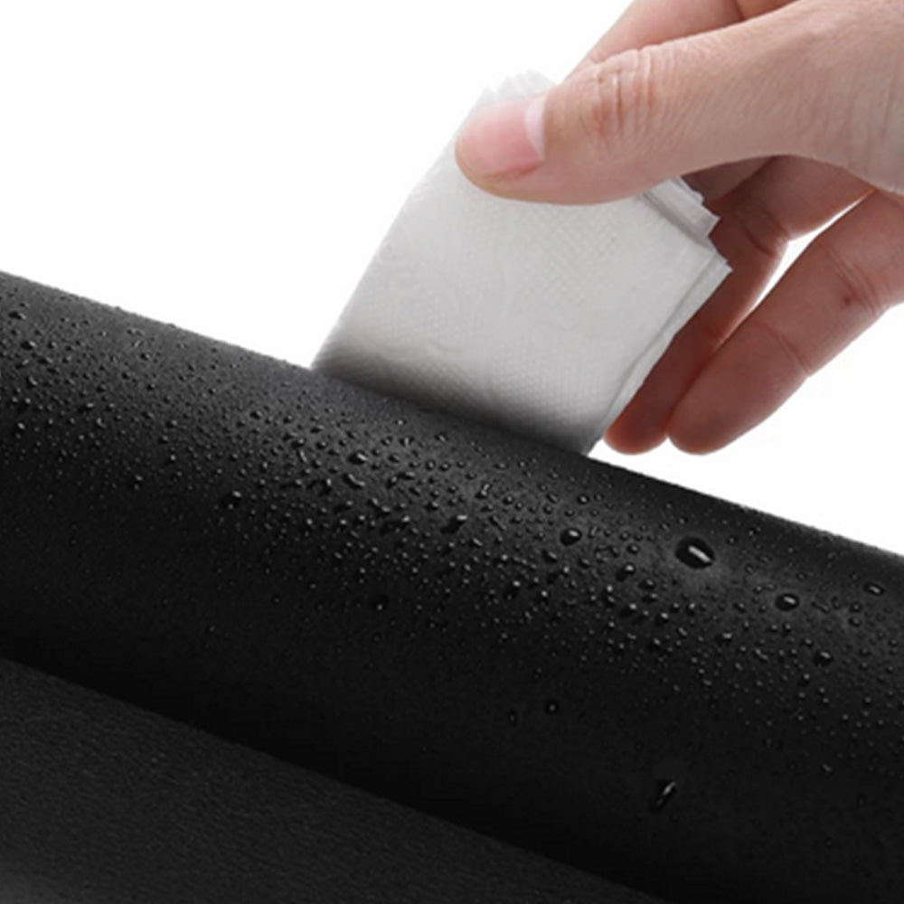 Large PU Leather Desk Mat Waterproof Non Slip Mouse Pad for Office Home-Black