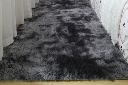 Plush Area Rug Soft Fluffy Carpet - Black