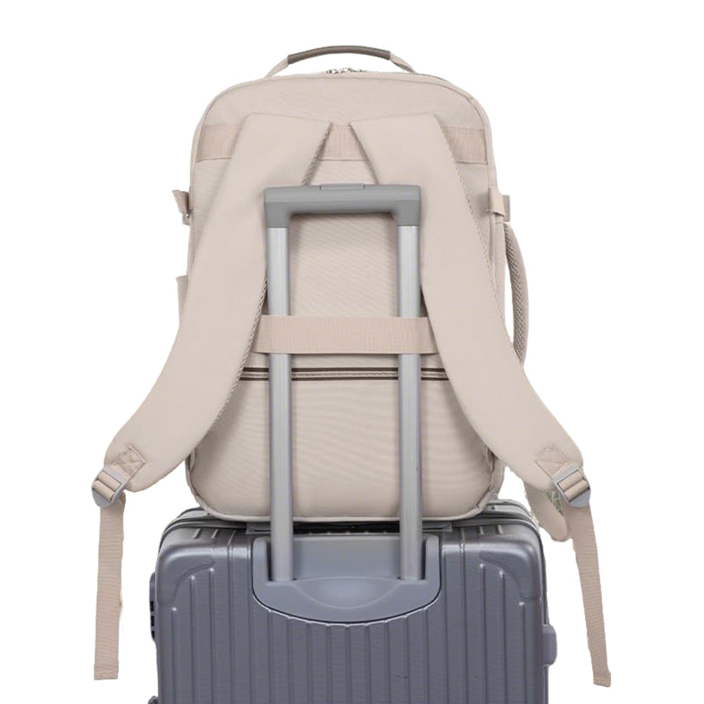 40L Travel Backpack for Men & Women Waterproof Carry-On Bag with 3 Storage Pockets Khaki