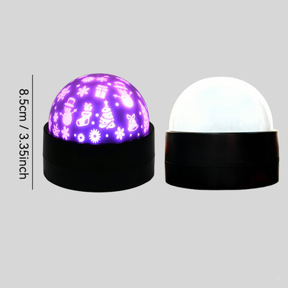 2-in-1 Projection Light Christmas RGB Light with Music Sync - Snow
