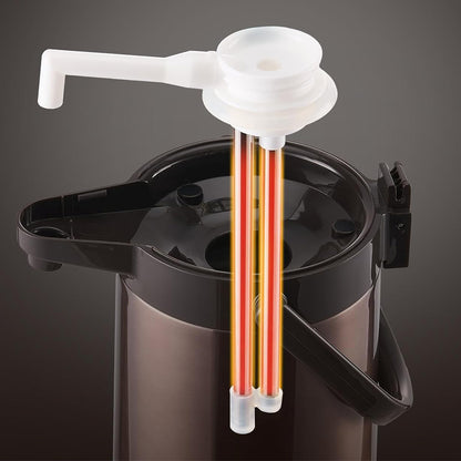 3L Stainless Steel Vacuum Insulated Water Dispenser Pump Flask Hot Cold Beverage Server-Gold