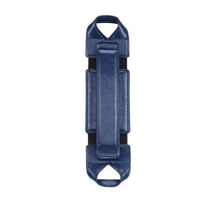 PU Leather Hand Strap Holder Stand-Blue