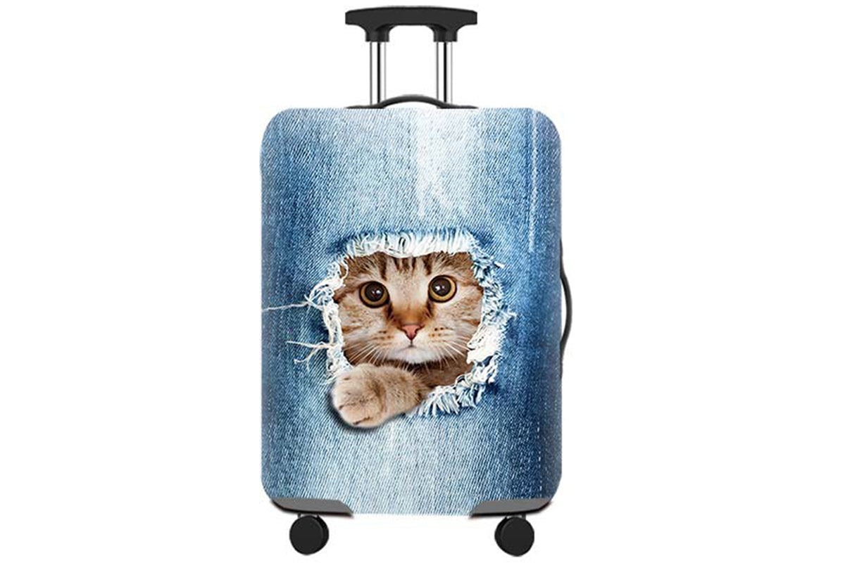 Elastic Travel Luggage Cover Thick Travel Suitcase Protective Cover-Style 4