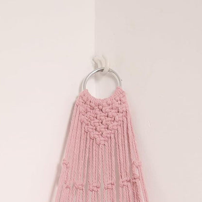 Stuffed Animal Storage Organizer Hammock Hanging Plush Toy Holder Pink