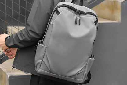 Business Laptop Backpack Anti-Theft USB Charging Port External Headphone Jack for Mens Womens -Grey