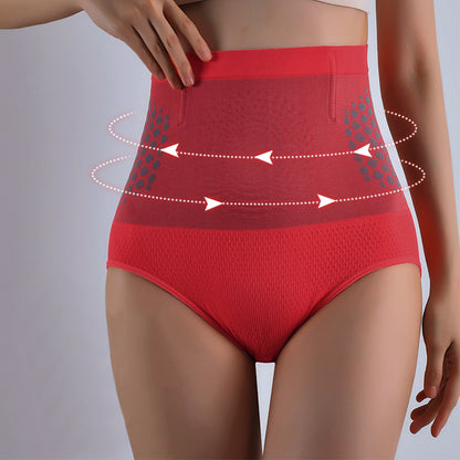 Postpartum Shapewear High Waist Tummy Control Panty Butt Lift for Women-Red