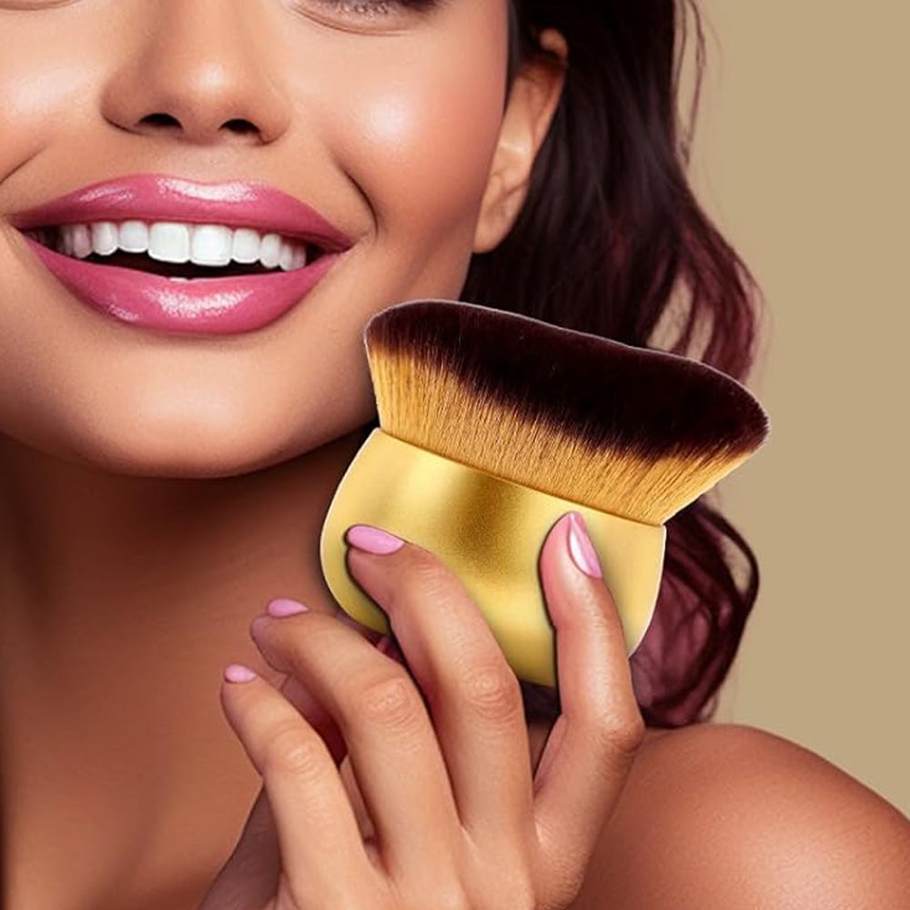 Extra Large Body Makeup Brush for Self Tanner & Liquid Cream Blending Gold