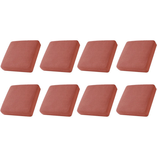 8Pcs Stretch Sofa Seat Cushion Cover Red