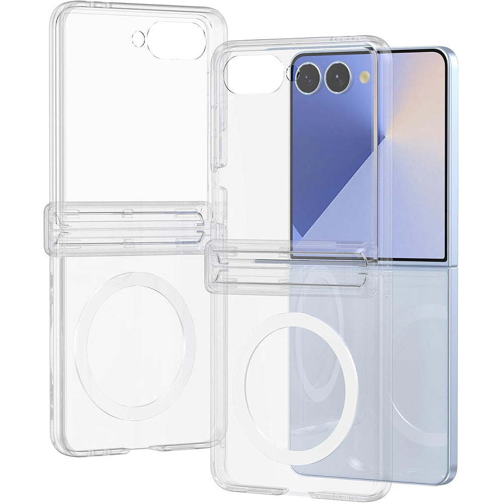 Case and Screen Protector for Samsung Galaxy Z Flip 8- Clear