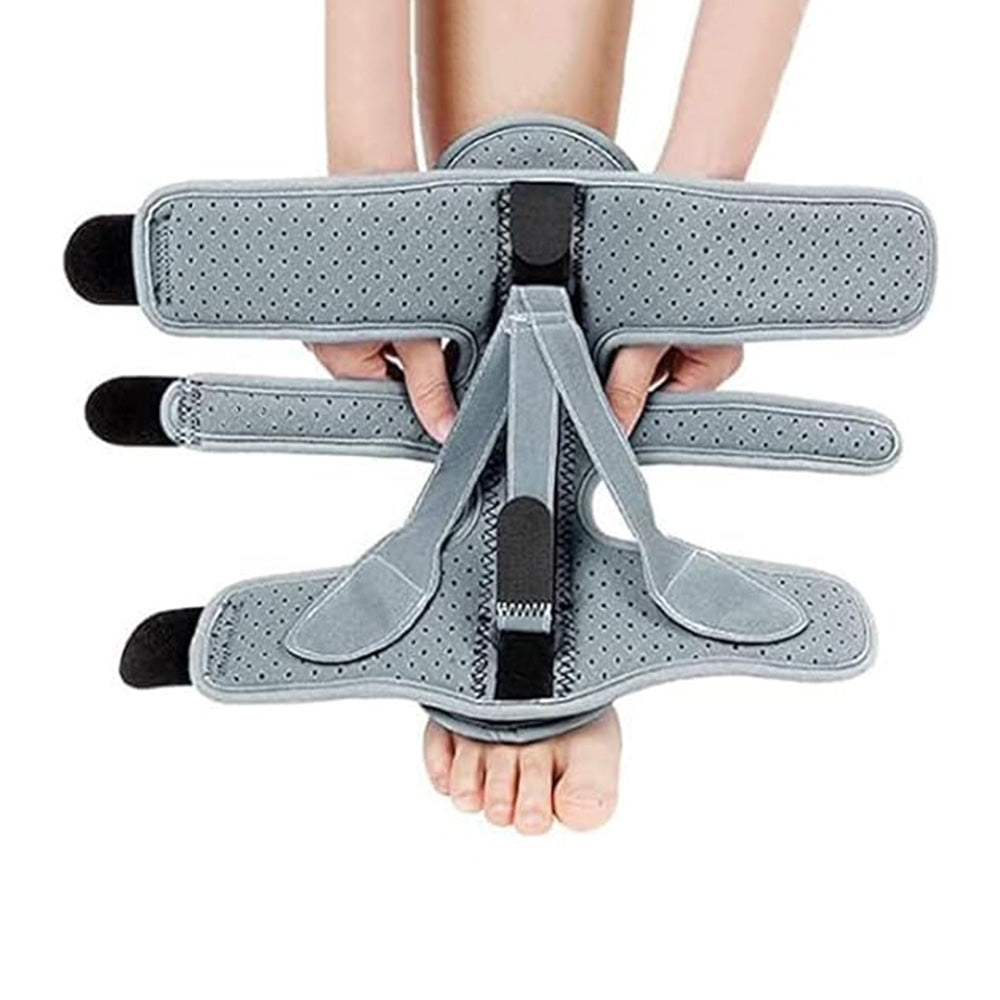 Plantar Fasciitis Night Splint Foot Drop and Achilles Brace Gray