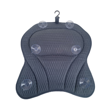 4D Bath Pillows Bathtub Rest Pillow Spa Neck and Back Support Headrest with Suction Cups Style 1