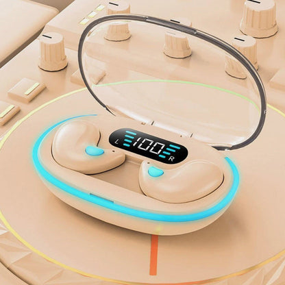 Wireless Bluetooth Sleep Earbuds Invisible Earplugs with Charging Case Skin Color