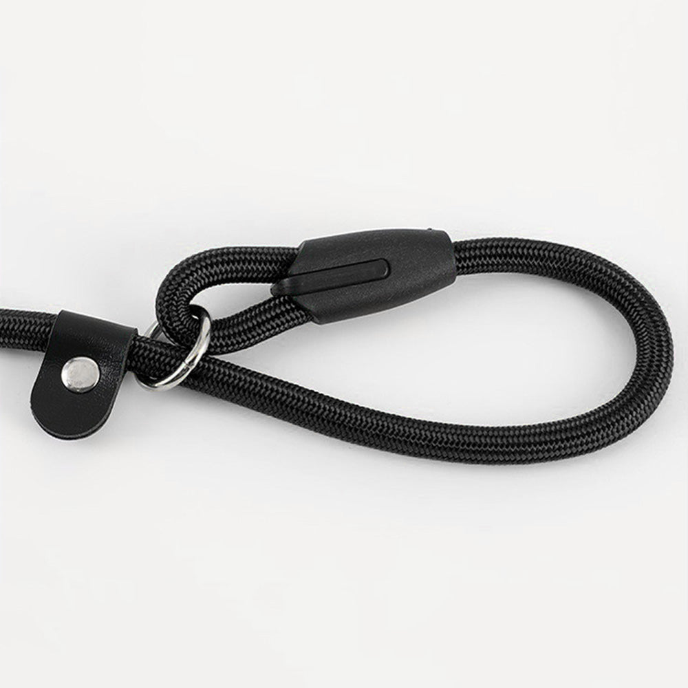 2 Pack 1.4M Pet Training Leash Slip Lead Pets Nylon Rope - Black