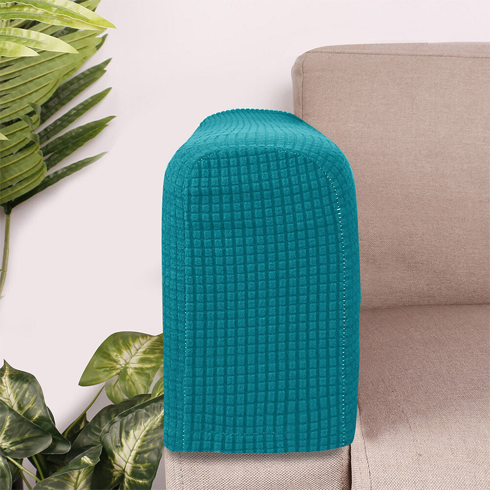 2PCS Universal Chair Arm Protector Covers Armchair Slipcovers Furniture Protector-Blue