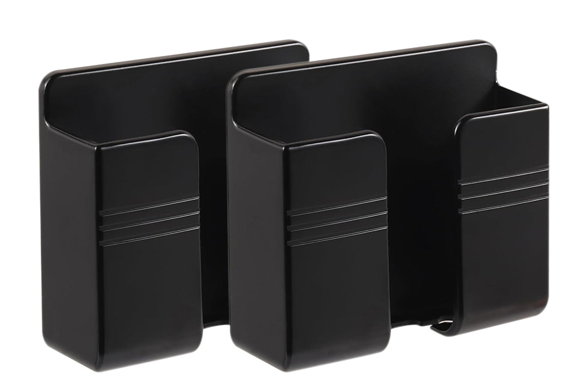 2 Pack Wall Mount Phone Holders - Black
