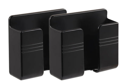 2 Pack Wall Mount Phone Holders - Black