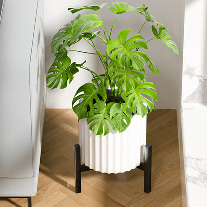 Plant Stand Indoor Adjustable Metal Heavy Duty Plant Stands Fits 23-32cm Pots-Black