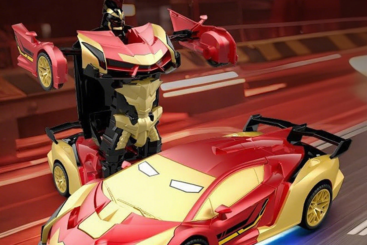 Transform Remote Control Cars Cyber Truck Remote Control Car with Light Effect-Steel?Hero