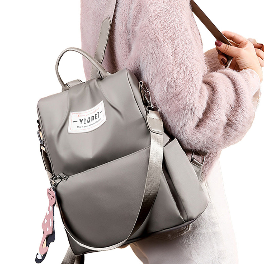 Large Capacity Anti-theft Backpack Multifunctional Travel Bag Khaki