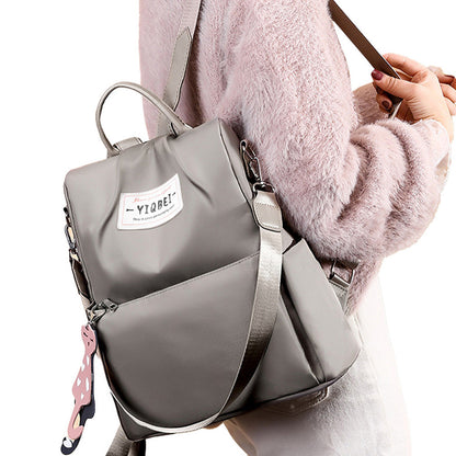 Large Capacity Anti-theft Backpack Multifunctional Travel Bag Khaki