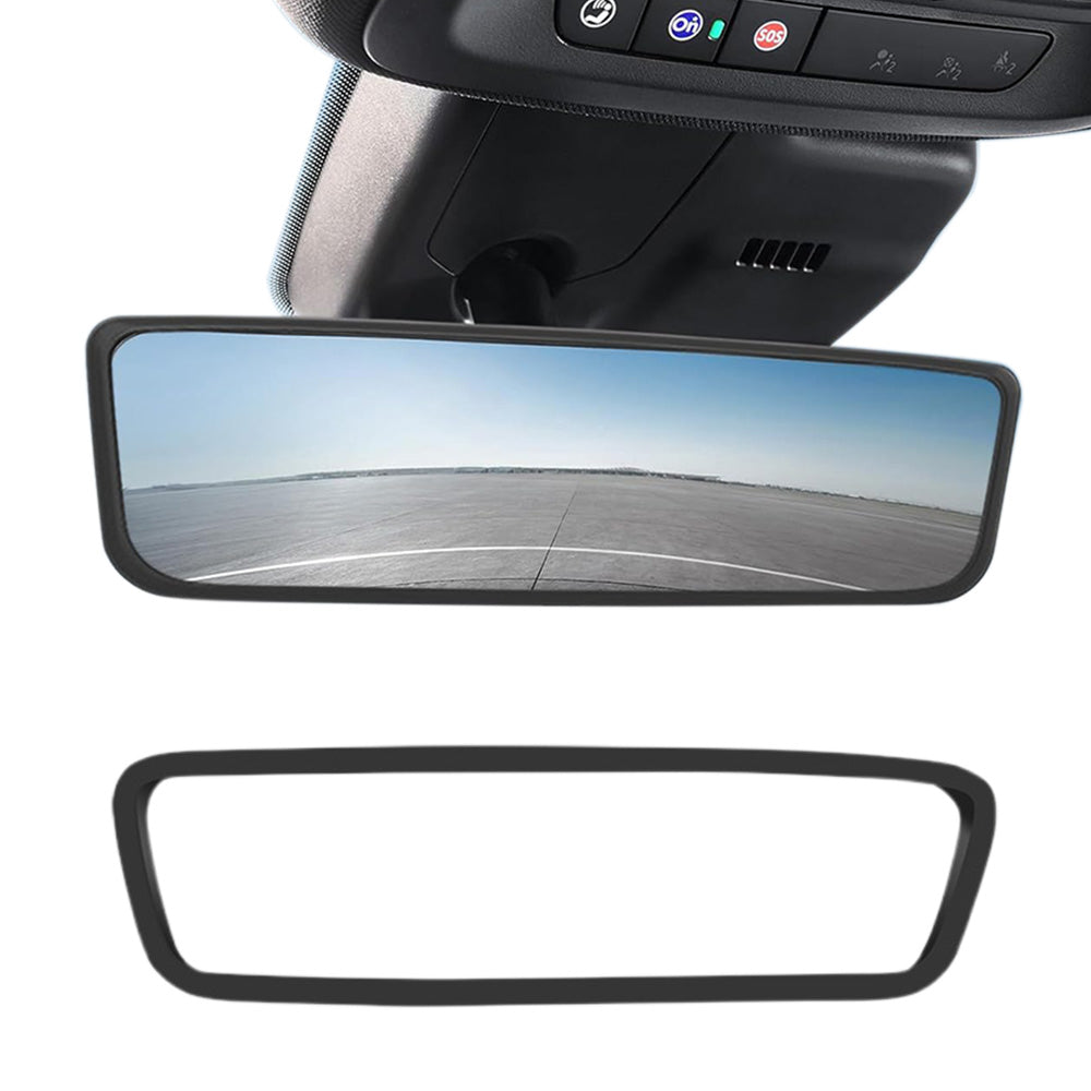 2PCS Silicone Rearview Mirror Edge Protector for Tesla Model 3/Y Black